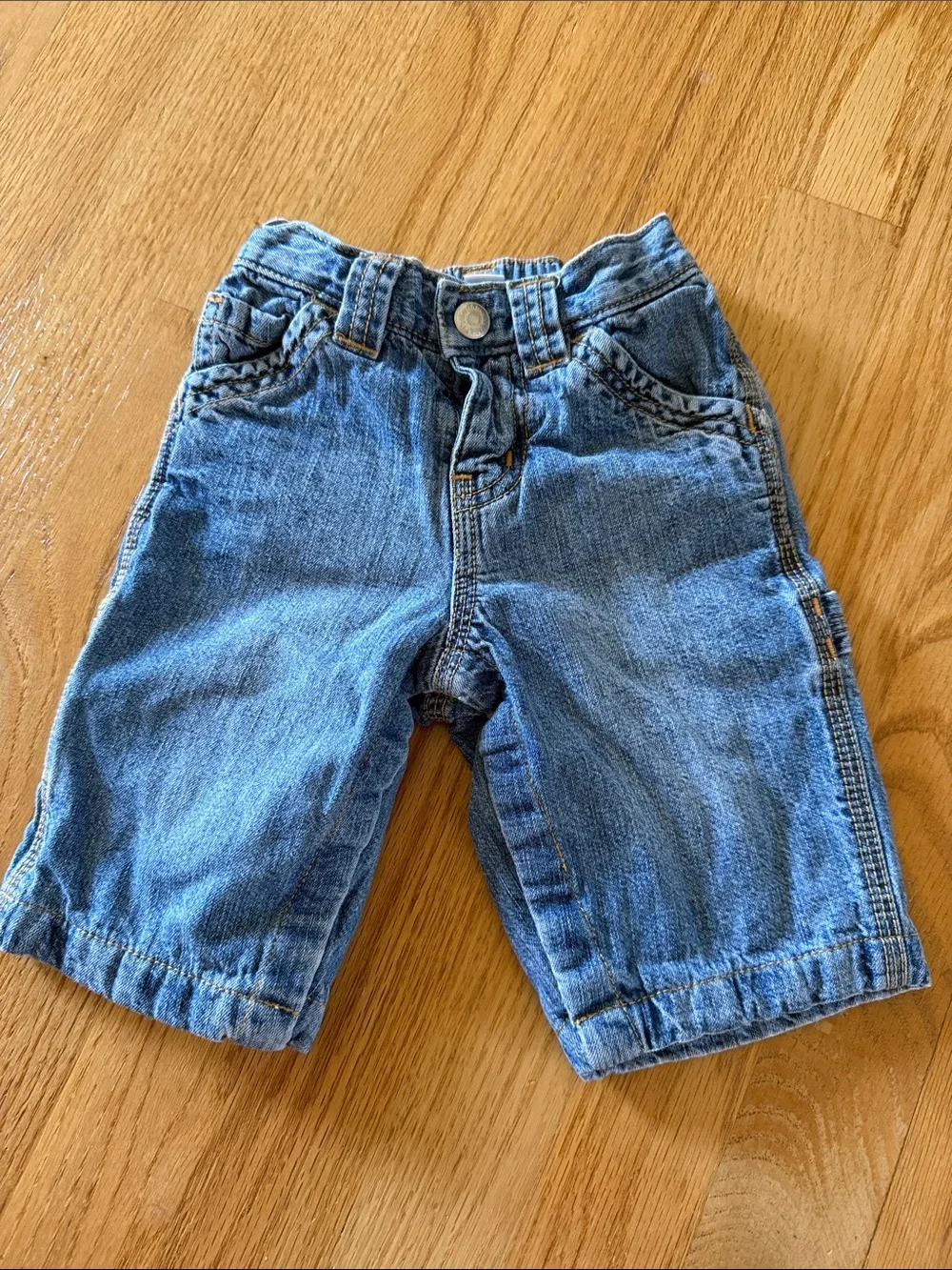 Baby Gap Cotton Lined Cotton Carpenter Denim Jeans Size 3-6 Months